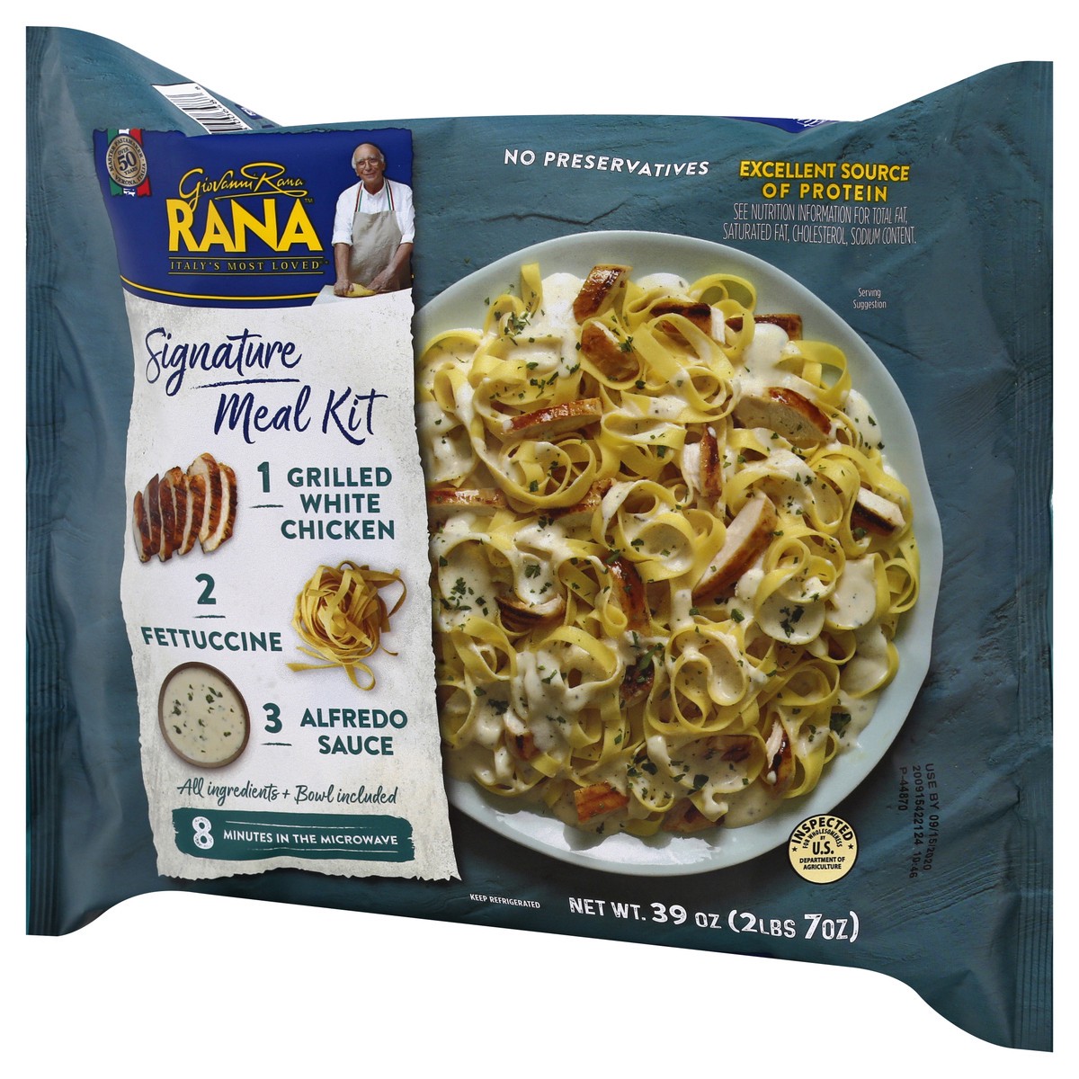 slide 3 of 9, Rana Signature Meal Kit Grilled White Chicken Fettuccine with Alfredo Sauce - 39oz, 