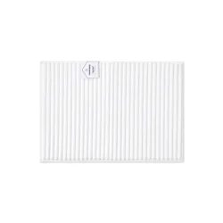 HAVENSTAY Ribbed Memory Foam Rug, 17 in x 24 in, White