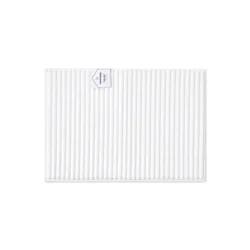 HAVENSTAY Ribbed Memory Foam Rug, 17 in x 24 in, White