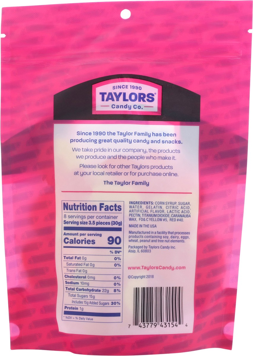 slide 6 of 11, Taylor Peach Rings, 8 oz