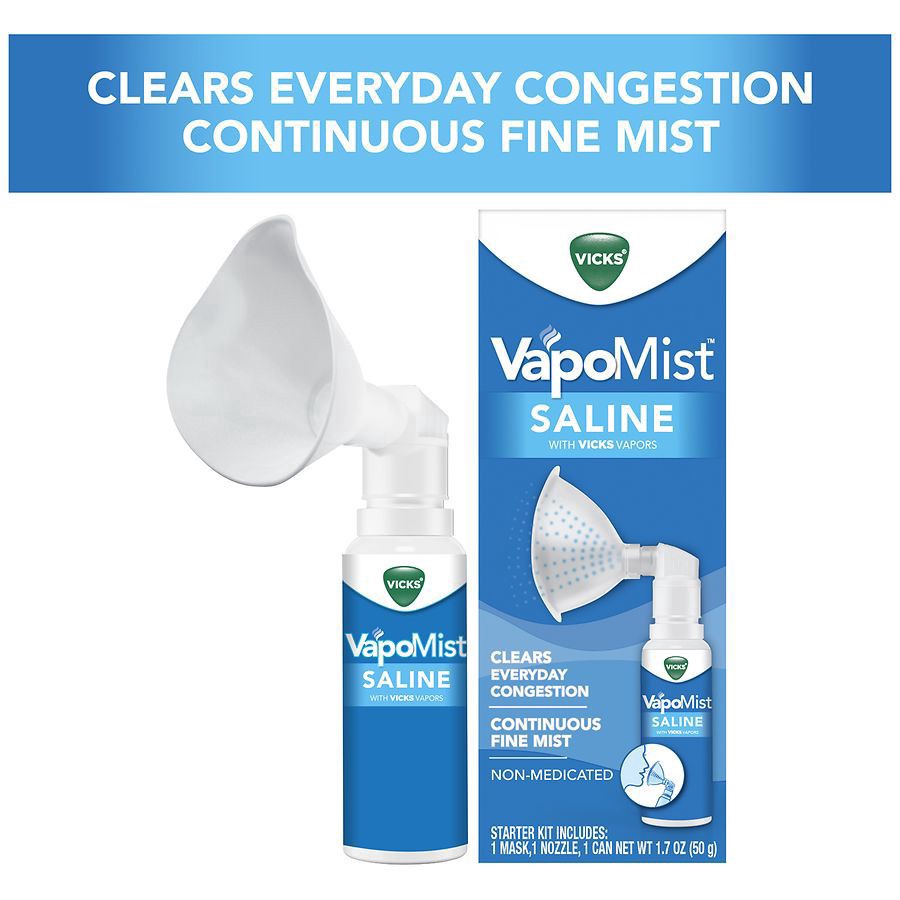 slide 4 of 5, Vicks Vapomist Saline Kit - 1.7 Oz, 1.7 oz
