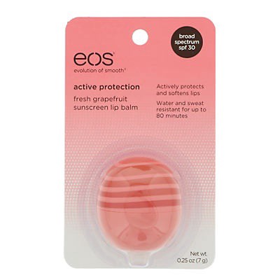 slide 1 of 2, EOS Active Protection Lip Balm SPF 30 Fresh Grapefruit Sphere, 25 oz