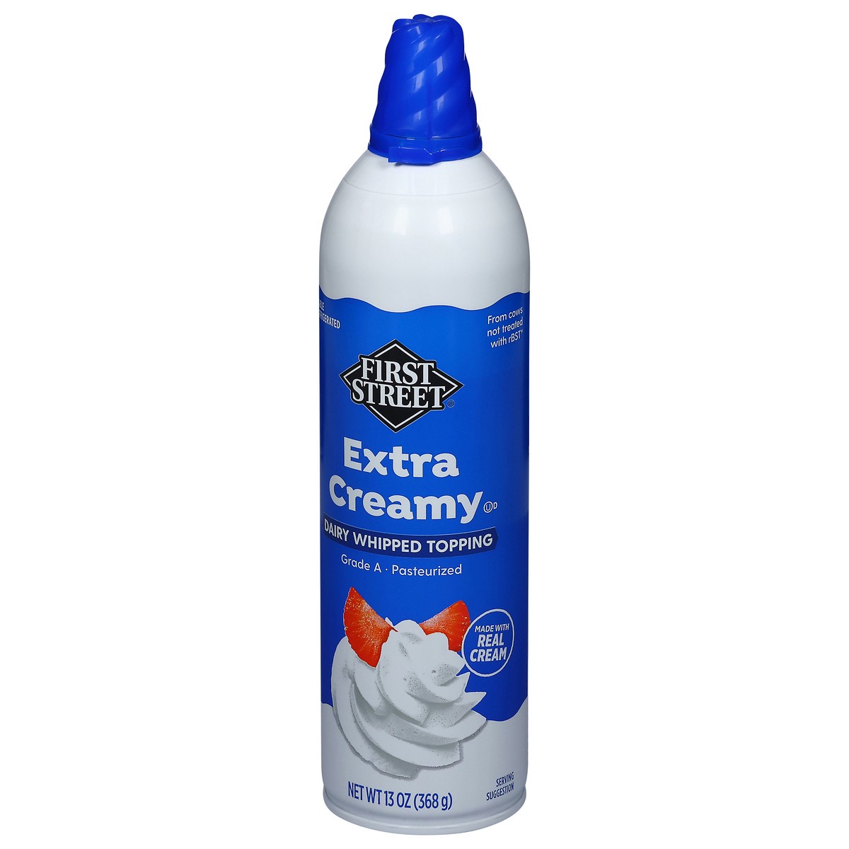 slide 13 of 14, First Street Extra Creamy Dairy Whipped Topping, 13 oz