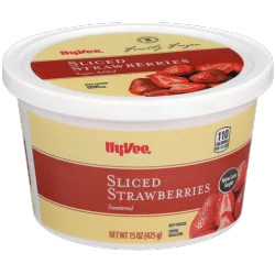 Hy-vee Sweetened Sliced Strawberries