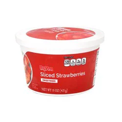 Hy-vee Sweetened Sliced Strawberries