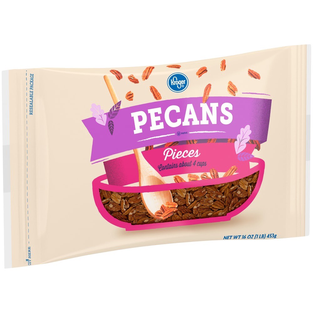 slide 2 of 3, Kroger Pecan Pieces, 16 oz