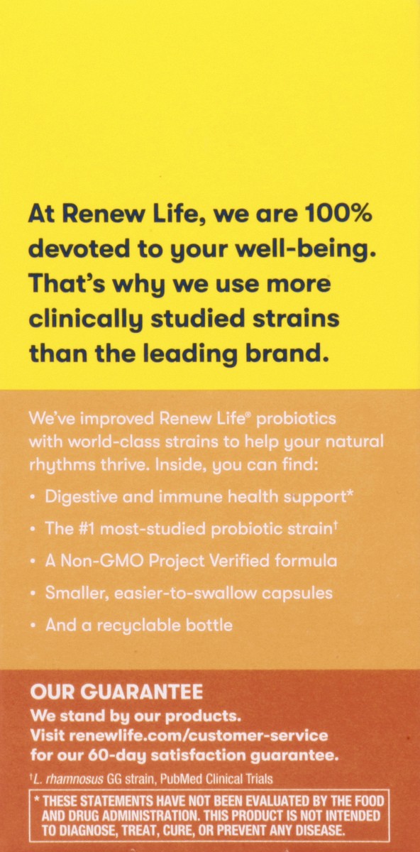 slide 9 of 9, Renew Life Everyday Daily Supplement Probiotic Capsules, 30 ct
