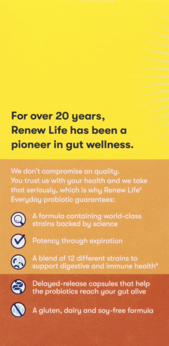 slide 7 of 9, Renew Life Everyday Daily Supplement Probiotic Capsules, 30 ct
