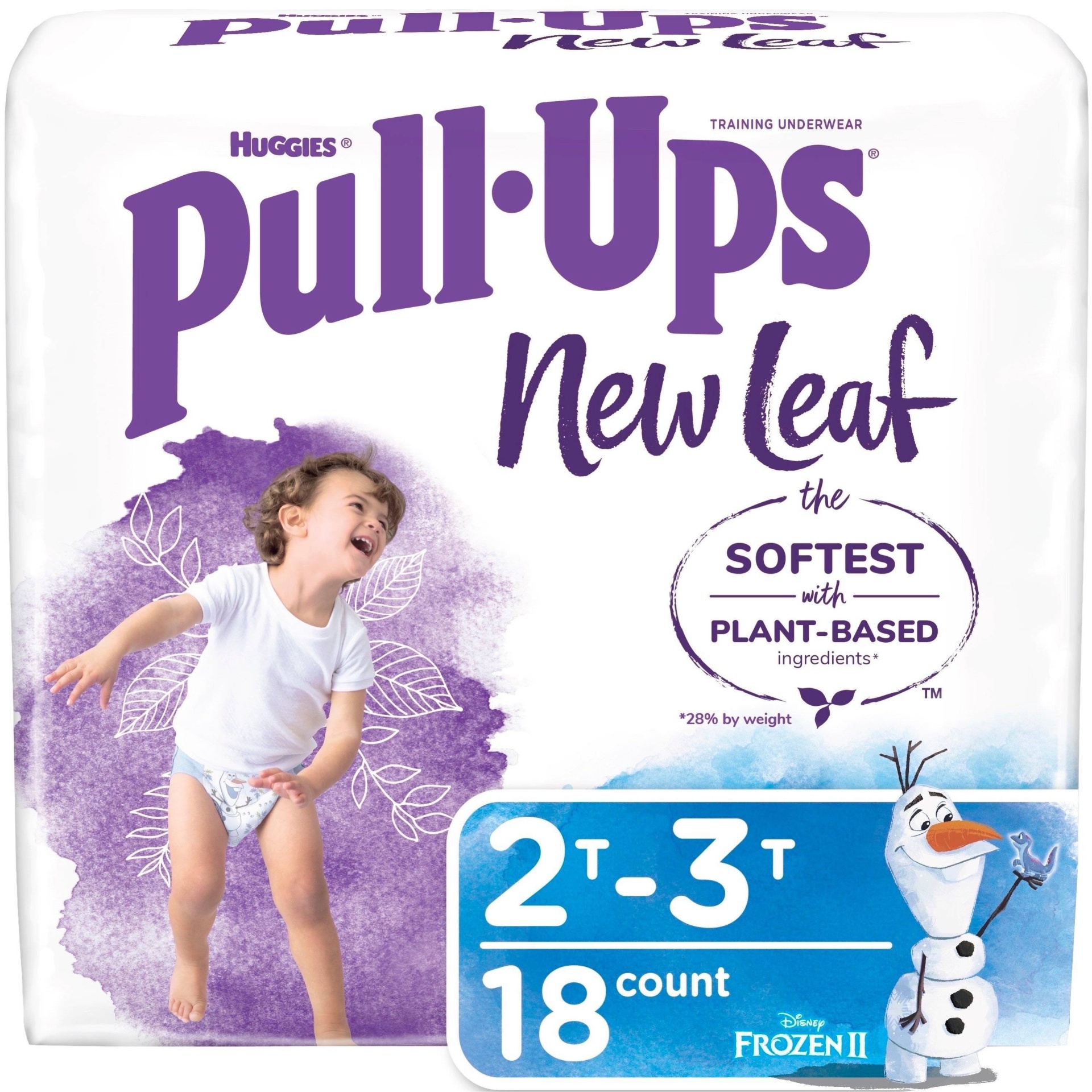 slide 1 of 1, Huggies Pull-Ups New Leaf Boys' Disposable Training Pants - 2T-3T - 18ct, 18 ct