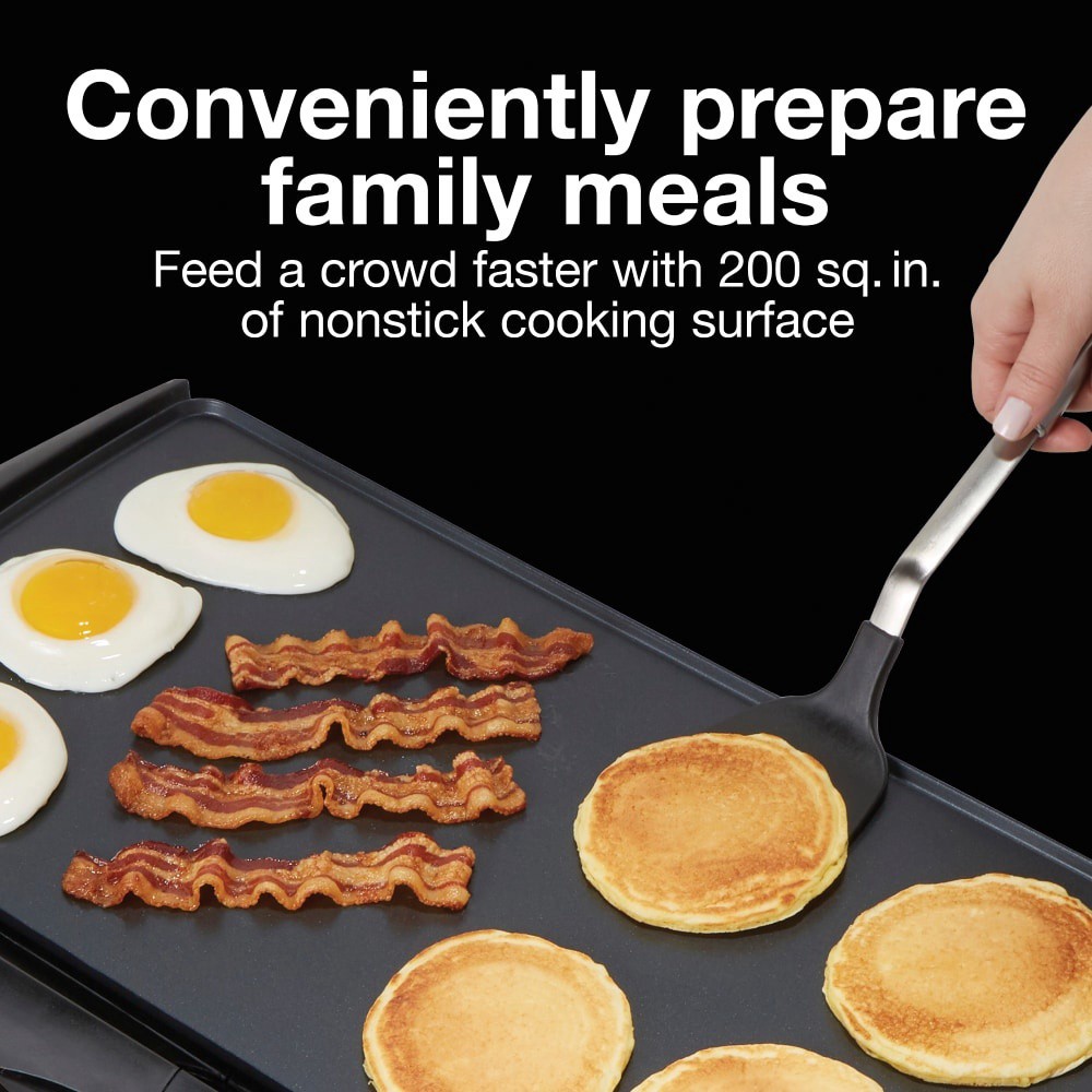 slide 3 of 4, Proctor Silex Electric Griddle, Nonstick, Family Size, 1 ct