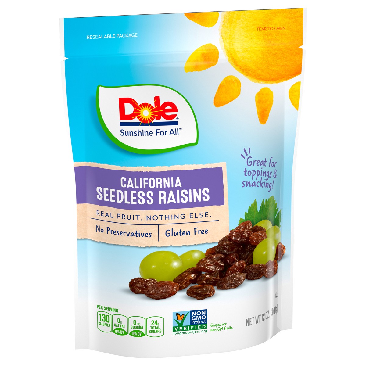 slide 7 of 11, Dole Raisins, 12 oz