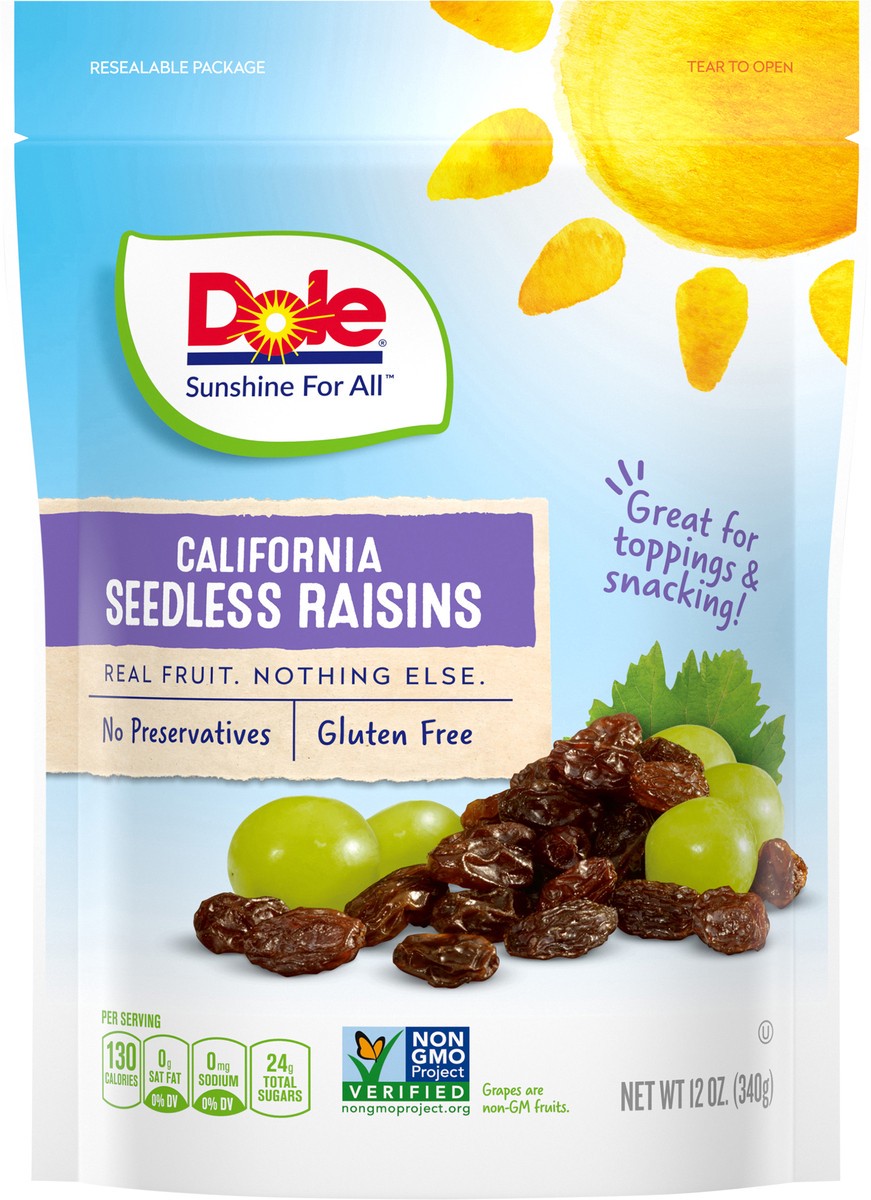 slide 6 of 11, Dole Raisins, 12 oz