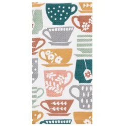 T-fal Print Pique Dual Kitchen Towel Café Mix, 16 in x 26 in