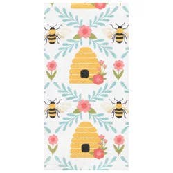 T-fal Print Pique Dual Kitchen Towel Bee & Floral Hive - 16 in x 26 in