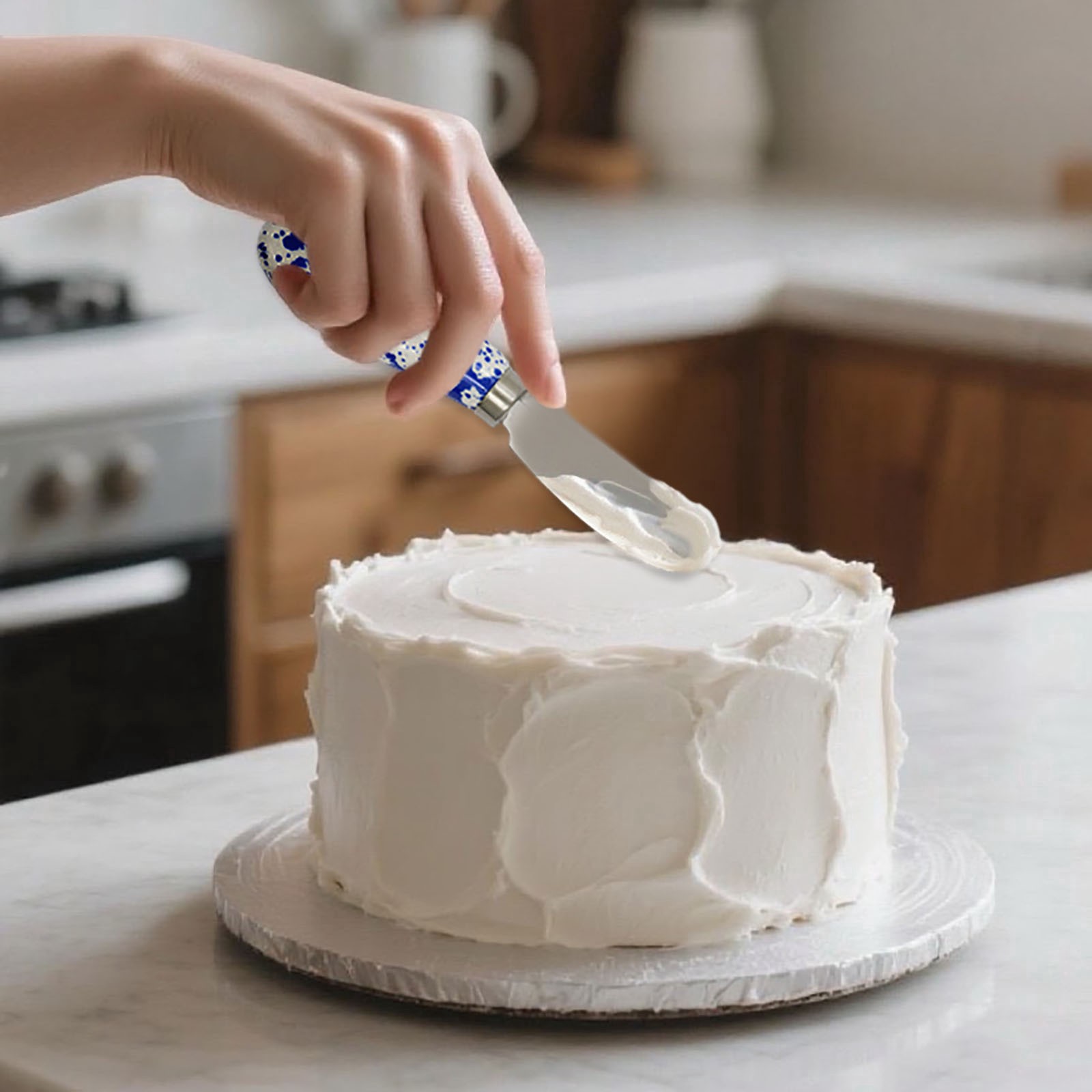 slide 5 of 5, Splatter Cheese Spreader Set By Fab Finds, set of 2 cheese spaireaders