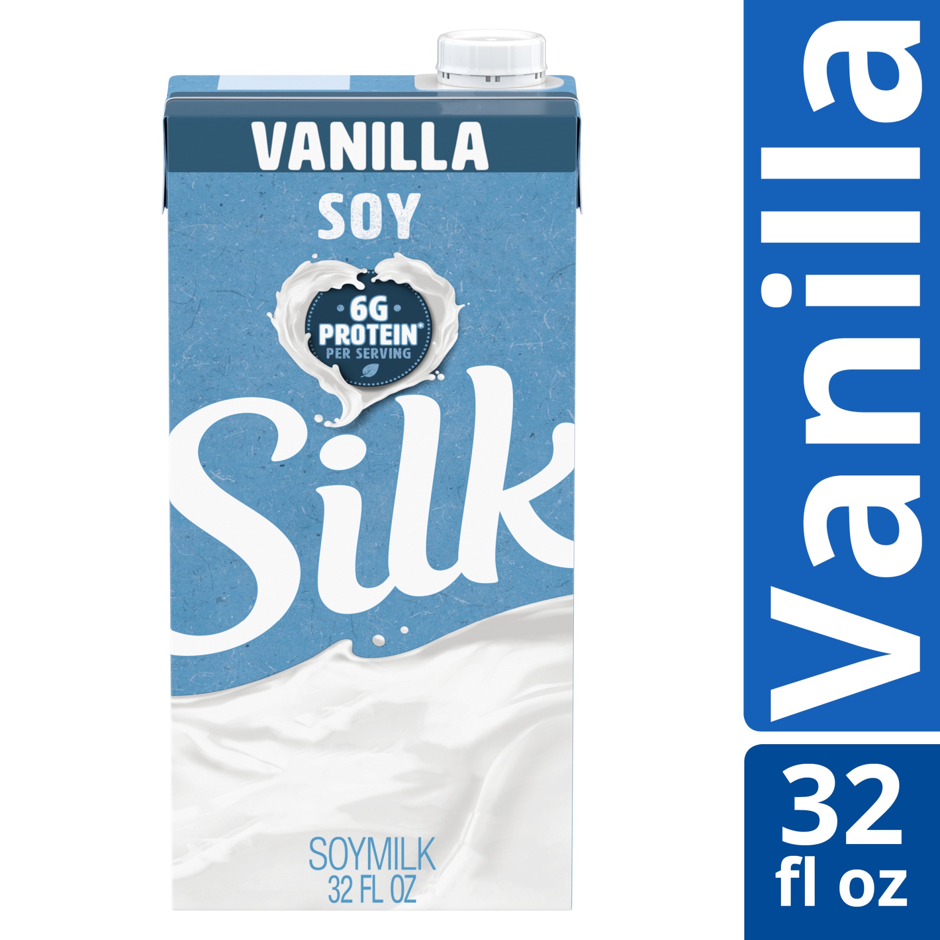 slide 1 of 7, Silk Shelf-Stable Vanilla Soy Milk, 32 fl oz