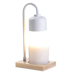 Candle Warmers Arched Wooden Candle Warmer Lap - White