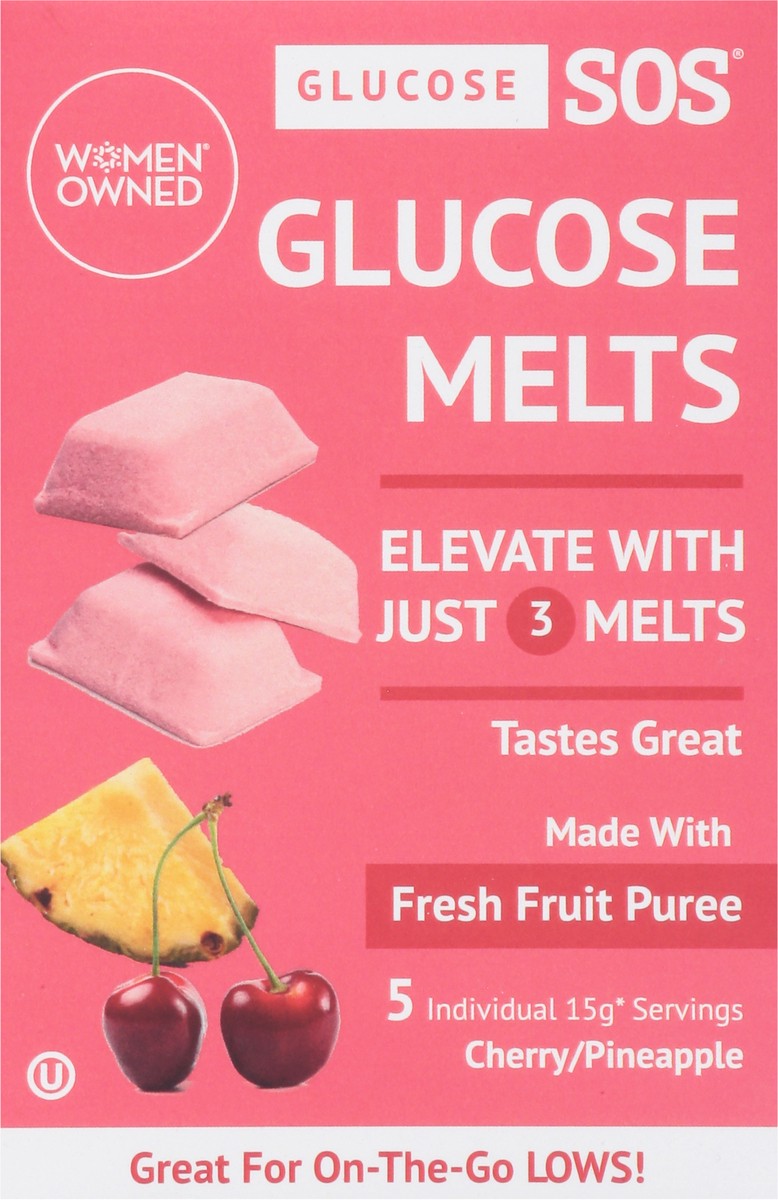 slide 7 of 14, Glucose SOS Cherry/Pineapple Glucose Melts 5 ea, 5 ct