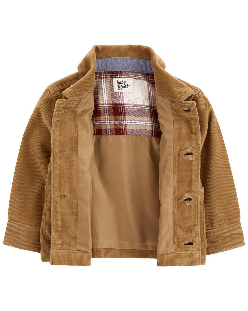 slide 2 of 3, Oshkosh Baby Corduroy Jacket Tan 18M, 1 ct