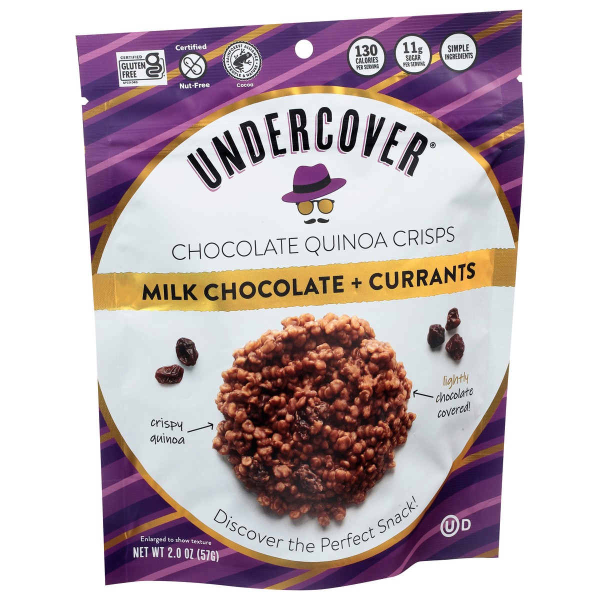 slide 6 of 14, Undercover Dark Chocolate + Currant Chocolate Quinoa Crisps 2.0 oz, 2 oz