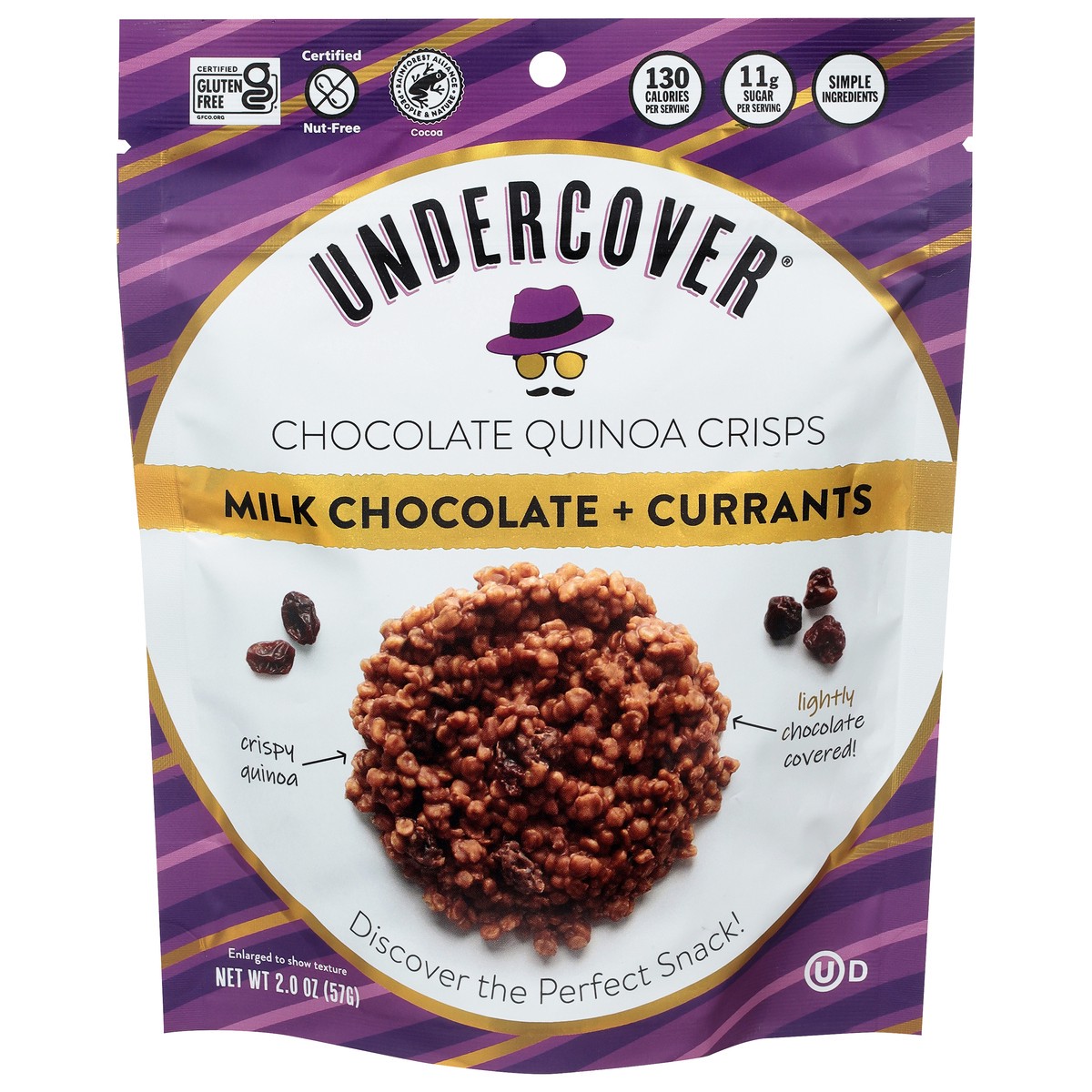 slide 12 of 14, Undercover Dark Chocolate + Currant Chocolate Quinoa Crisps 2.0 oz, 2 oz