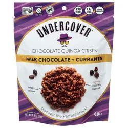 Undercover Dark Chocolate + Currant Chocolate Quinoa Crisps 2.0 oz