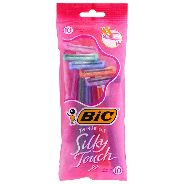 slide 1 of 1, BIC Silky Touch Women's Disposable Razor, 10 ct