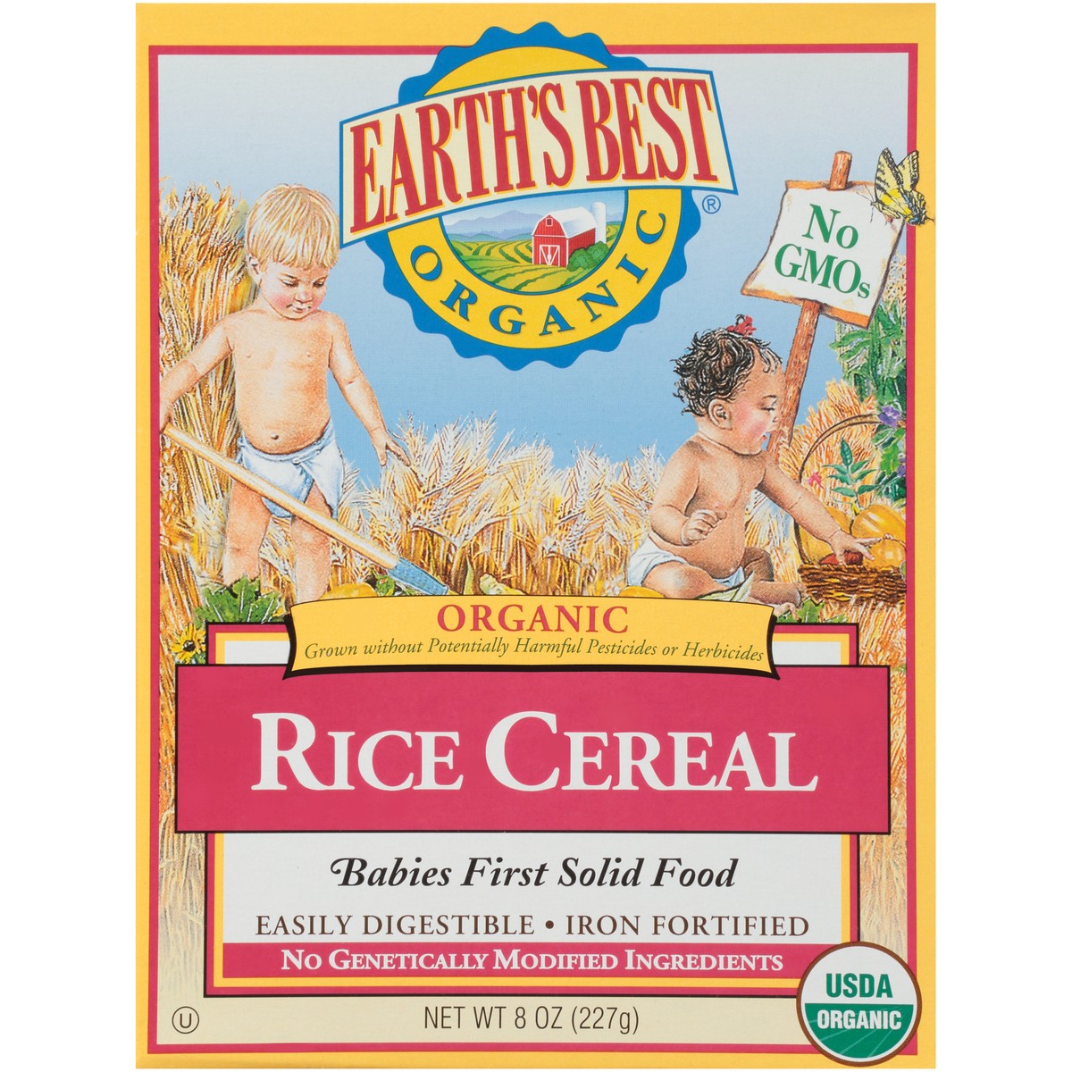 slide 1 of 7, Earth's Best Brown Rice Cereal, 8 oz