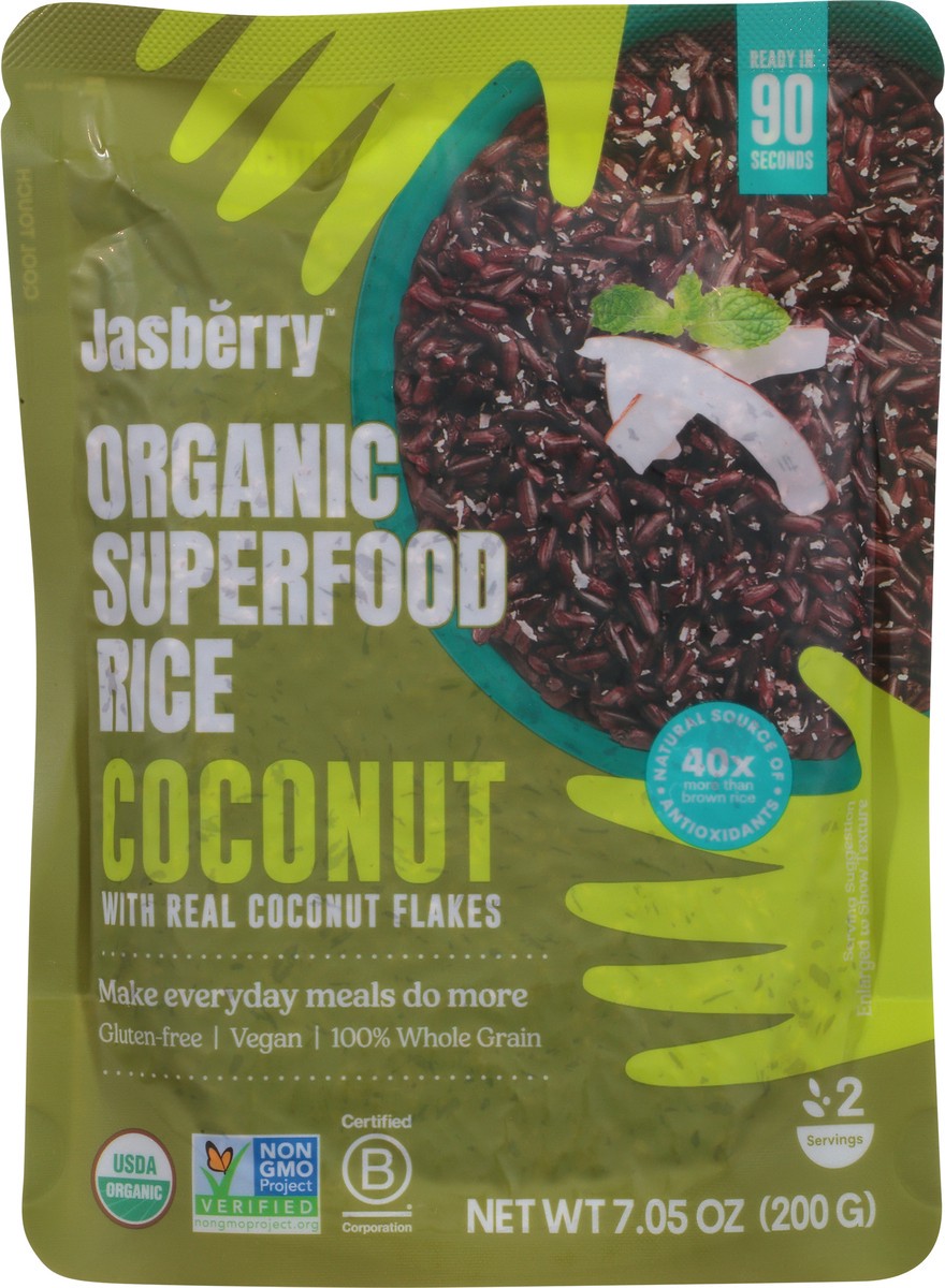 slide 3 of 9, Jasberry Organic Superfood Coconut Rice 7.05 oz, 7.05 oz