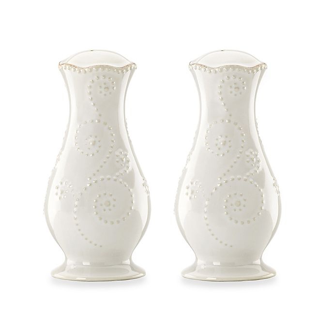 slide 1 of 1, Lenox French Perle Salt and Pepper Shakers - White, 1 ct