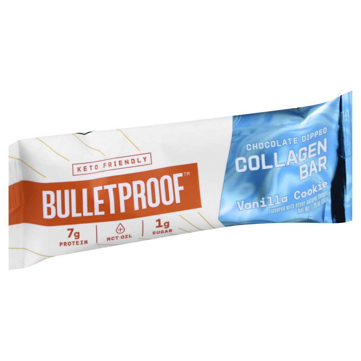 slide 2 of 9, Bulletproof Vanilla Cookie Collagen Bar 1.23 oz, 1.23 oz