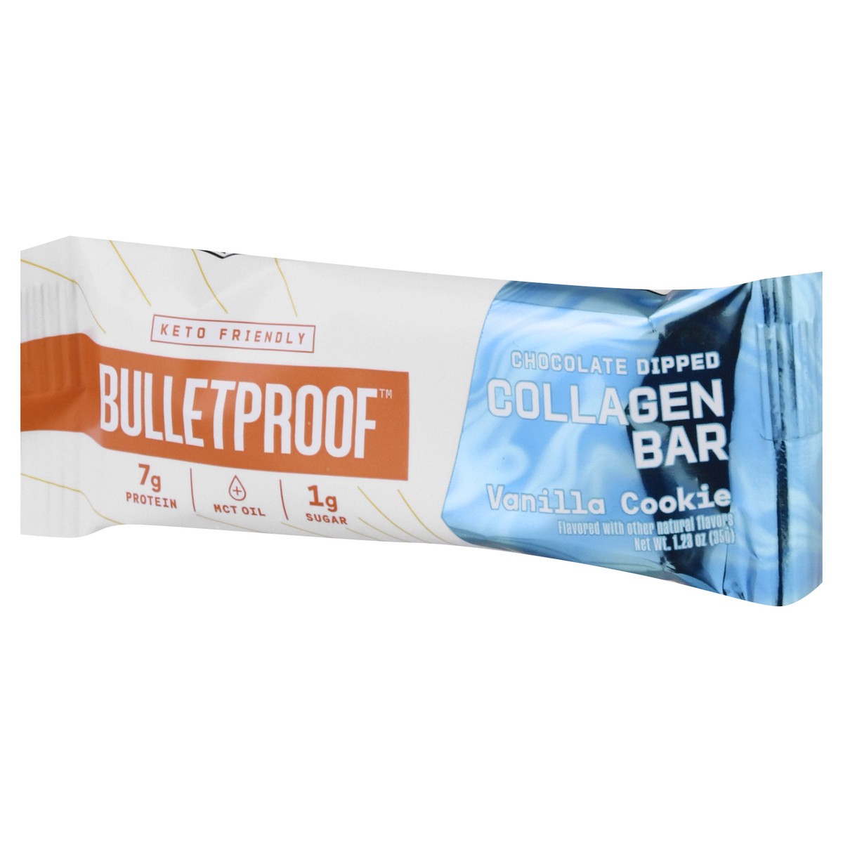 slide 3 of 9, Bulletproof Vanilla Cookie Collagen Bar 1.23 oz, 1.23 oz