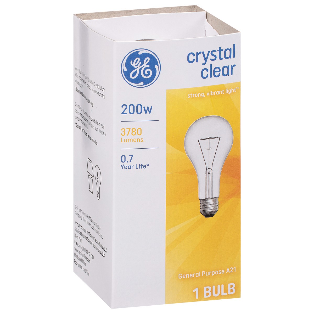 slide 2 of 9, GE 200 Watts Crystal Clear Light Bulb 1 ea, 1 ea