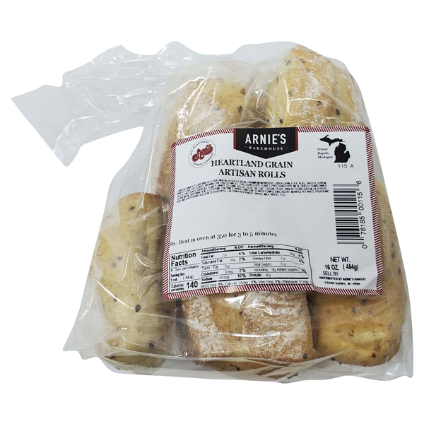 slide 1 of 1, Arnie's Bakery Rolls, Country French Crack Wheat, 16 oz, 16 oz