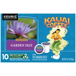 Kauai Coffee 10-Count Garden Isle Medium Roast Coffee K-Cups