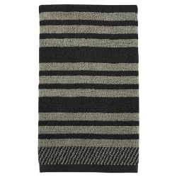 Eco Dry Stripe II Hand Towel, Seafoam/Pewter