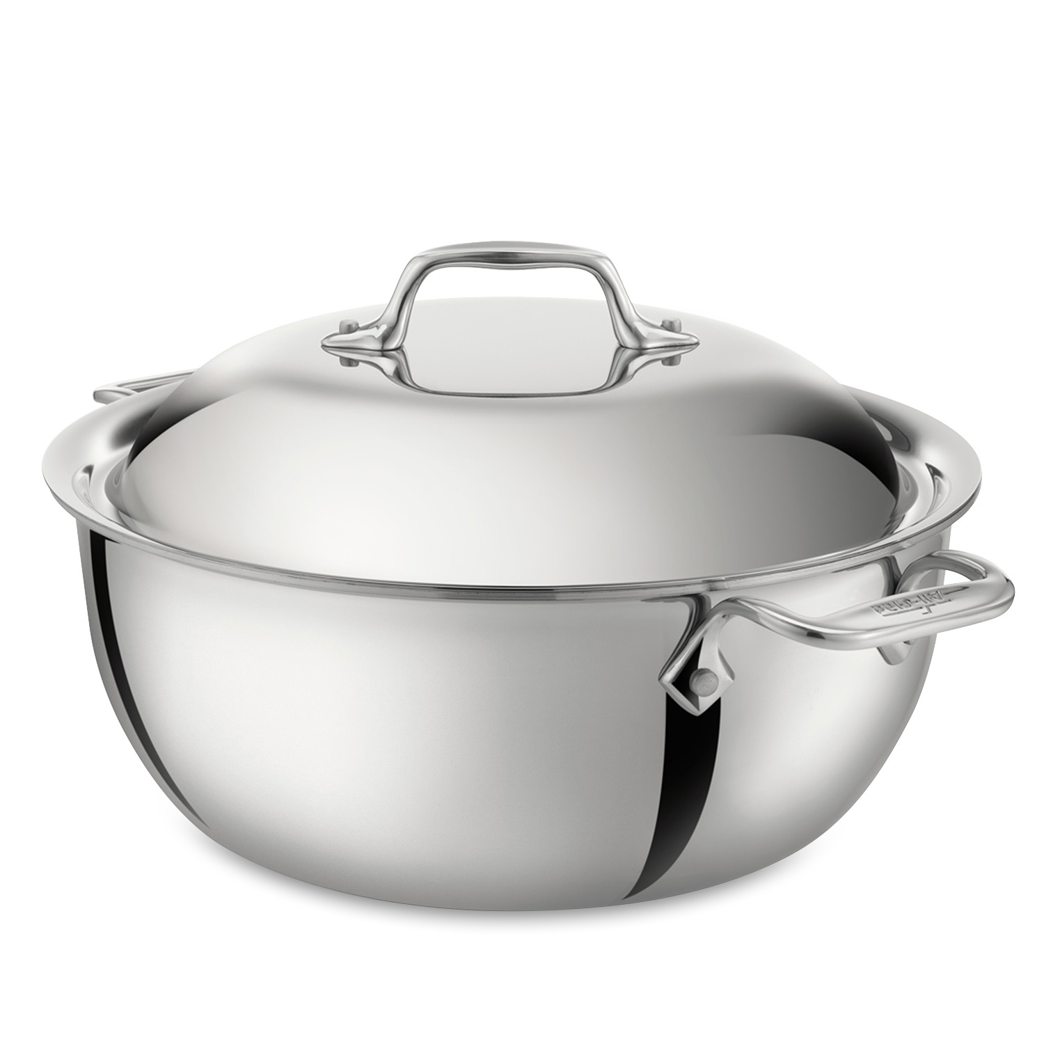 slide 1 of 1, All-Clad d3 Stainless Steel Dutch Oven, 5.5 qt