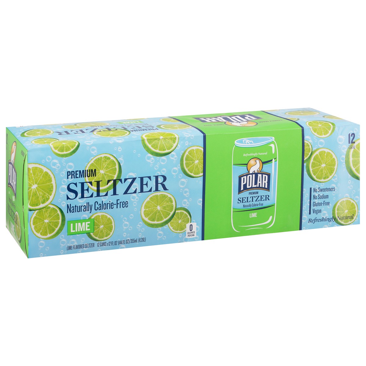 slide 9 of 9, Polar Premium Lime Seltzer - 12 ct, 12 ct; 12 fl oz