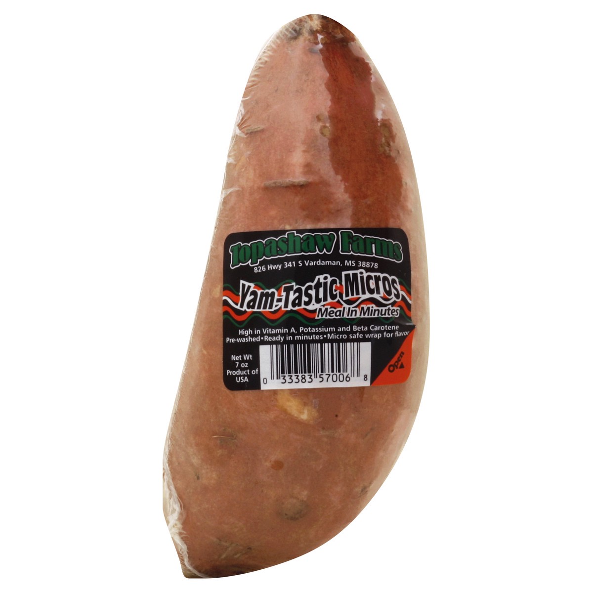 slide 5 of 6, Topashaw Farms Microwavable Sweet Potato, 6 oz, 6 oz