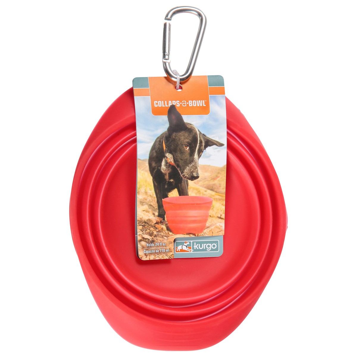 slide 2 of 11, Kurgo Collaps-a-Bowl Red Bowl 1 ea, 1 ea