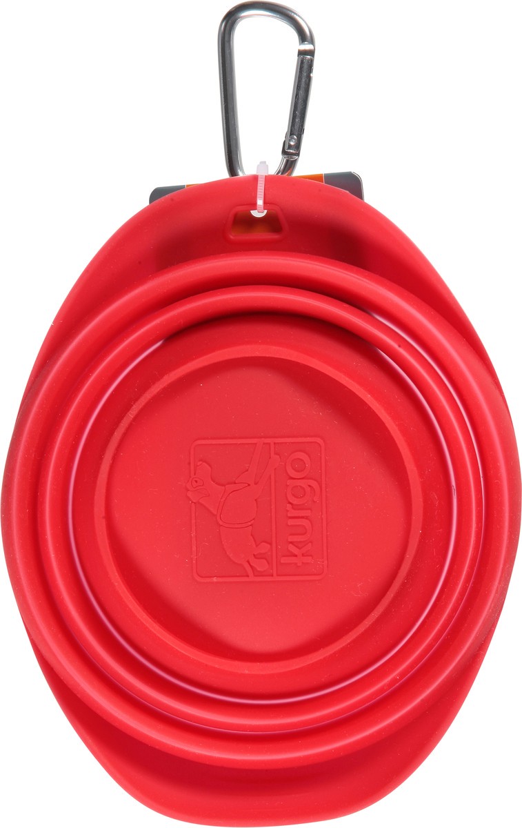 slide 11 of 11, Kurgo Collaps-a-Bowl Red Bowl 1 ea, 1 ea