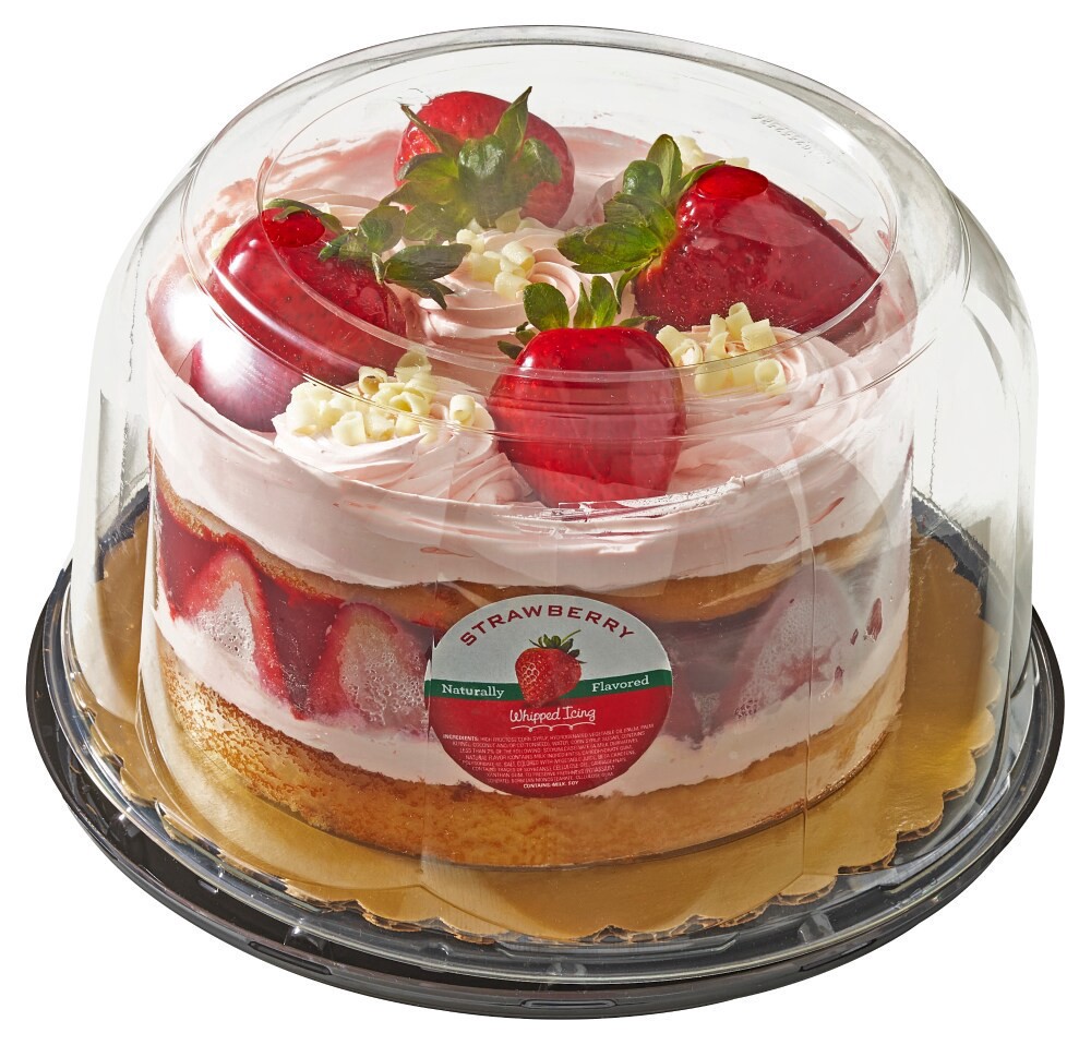 slide 2 of 3, Bakery Fresh Strawberry Cake, 53.5 oz
