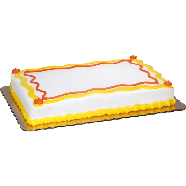 slide 1 of 1, 1/4 Sheet Filled White Cake Whipped Topping(For Special Requests 24 Hours Required), 1 ct