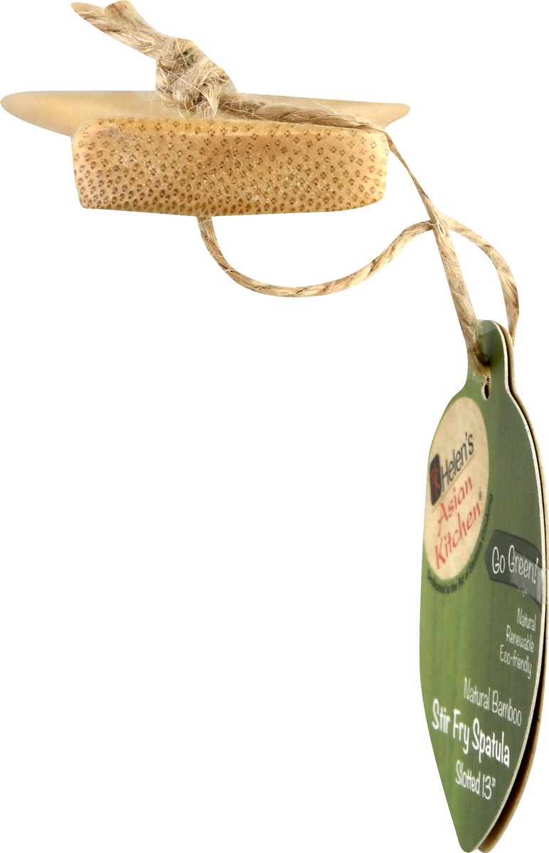 slide 5 of 10, Helen's Asian Kitchen Natural Bamboo Slotted 13 Inch Stir Fry Spatula, 1 ea, 1 ct