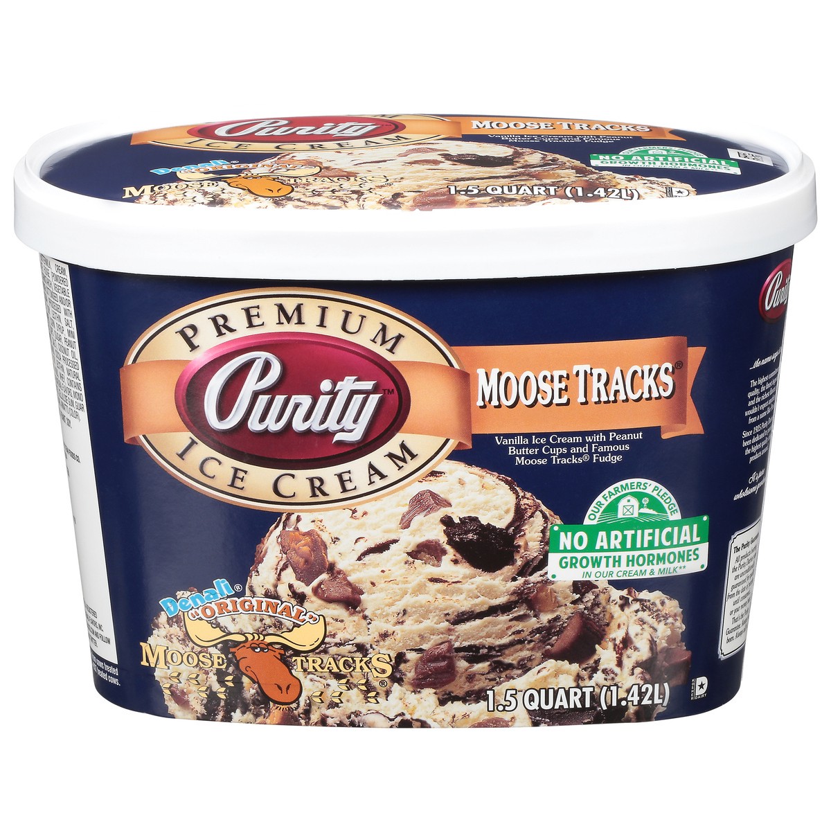 slide 1 of 9, Purity Moose Tracks Ice Cream, 1.5 qt