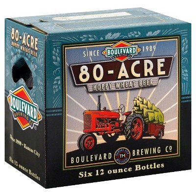 slide 1 of 7, Boulevard Brewing Co 80-Acre Hoppy Wheat Beer, 6 ct; 12 fl oz