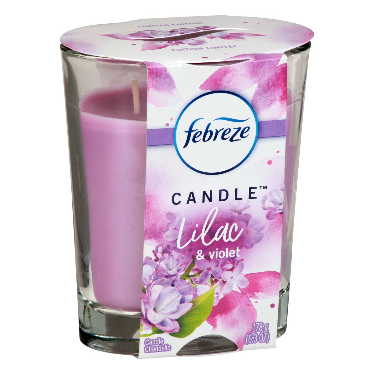 slide 11 of 11, Febreze Lilac & Violet Candle 6.3 ea, 6.30 ct