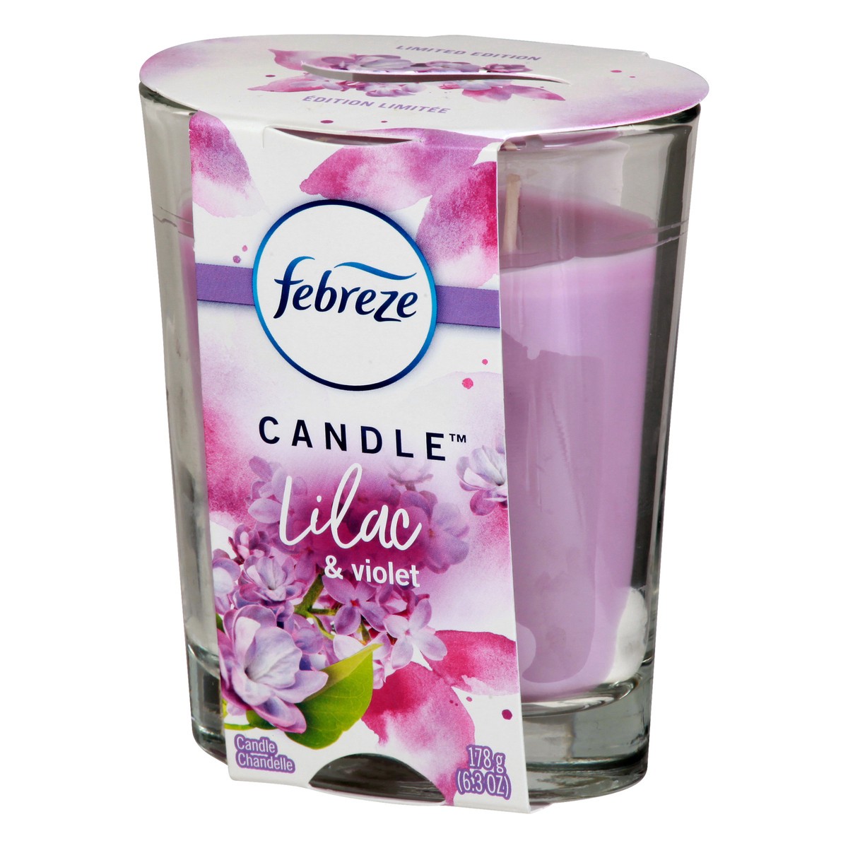 slide 5 of 11, Febreze Lilac & Violet Candle 6.3 ea, 6.30 ct