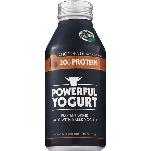 slide 1 of 4, Powerful Chocolate Yogurt Protein Drink, 12 fl oz