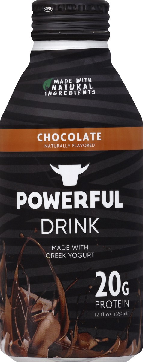 slide 4 of 4, Powerful Chocolate Yogurt Protein Drink, 12 fl oz